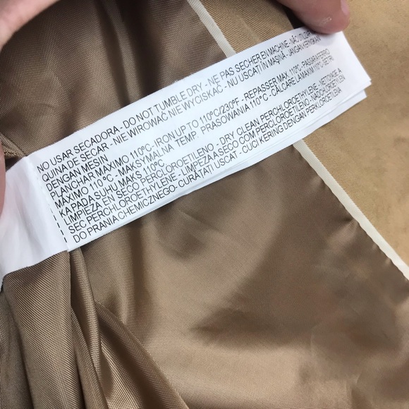 Zara Short khaki Classic Trench Coat - Picture 6 of 6